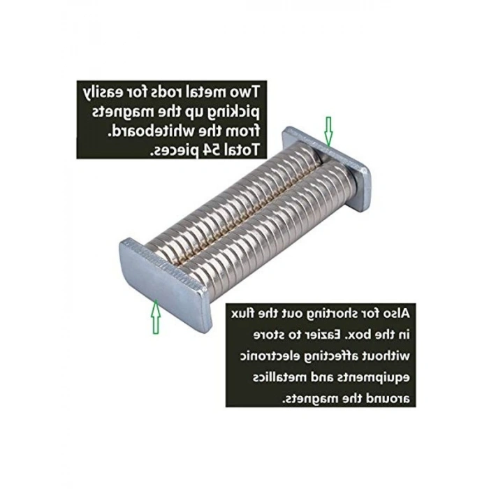Mini Neodimyum Mıknatıs Disk Seti, 10x2 mm 52 Adet Güçlü Mıknatıs