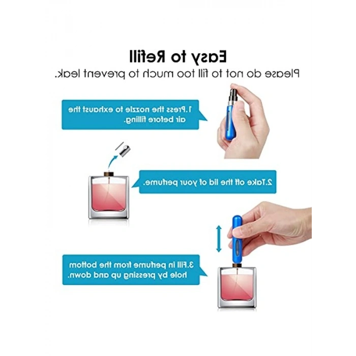 Mini Parfüm Atomizer Şişesi, Doldurulabilir Seyahat İçin