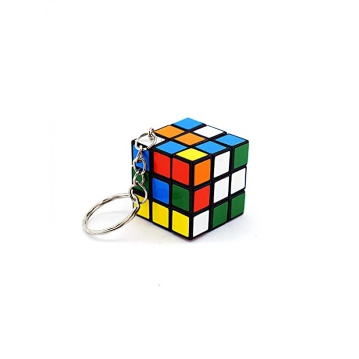 Mini Rubik Küp, Nostaljik Zeka Oyuncağı, Anahtarlık Boyutunda