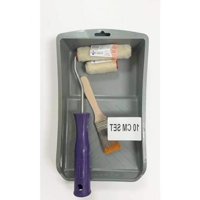 Mini Rulo Boya Seti, 5 cm ve 10 cm Fırça, Akrilik ve Su Bazlı Boyalar İçin