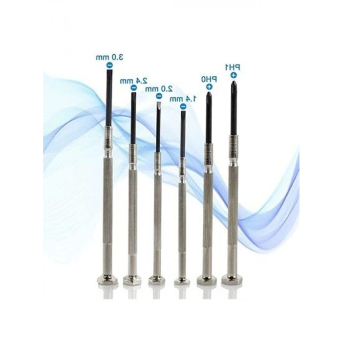 Mini Saatçi ve Telefoncu Onarım Tornavida Seti, 6 Parça