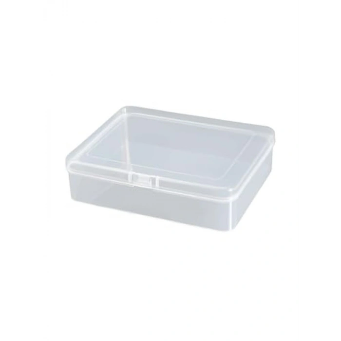 Mini Şeffaf Eşya Saklama Kutusu, Klipsli Kapaklı, 12,5 cm
