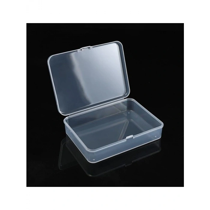 Mini Şeffaf Eşya Saklama Kutusu, Klipsli Kapaklı, 12,5 cm