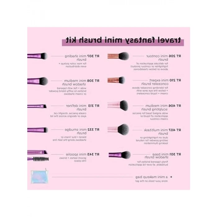 Mini Seyahat Fırça Seti - Kolay Taşıma için
