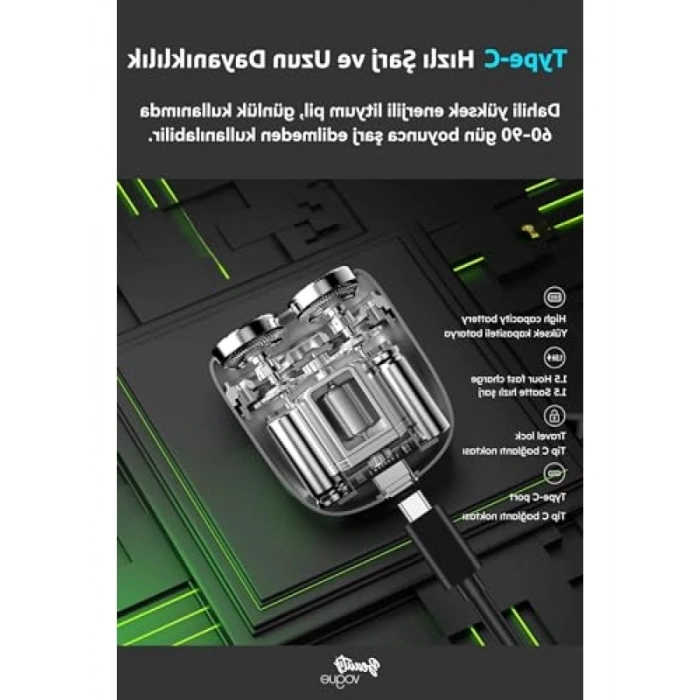 Mini Seyahat Tıraş Makinesi - Elektrikli