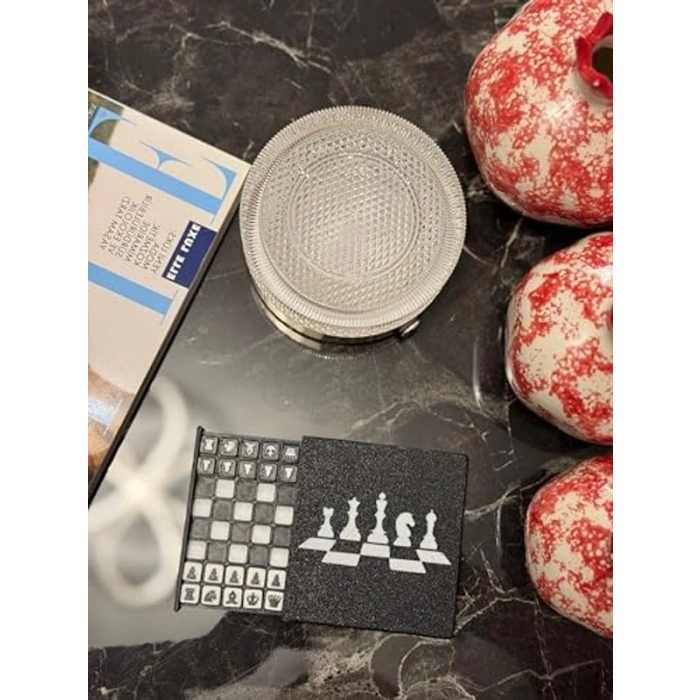 Mini Taşınabilir 3D Baskılı Satranç Seti, Kompakt