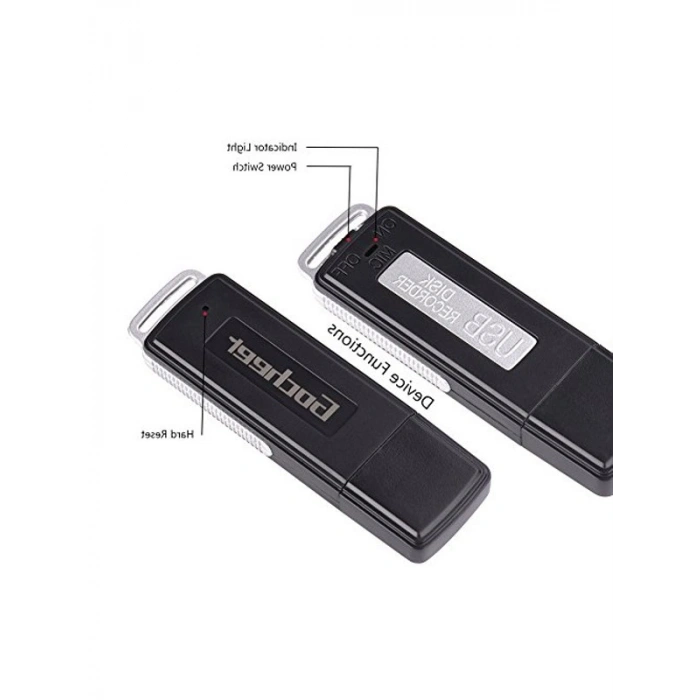 Mini Taşınabilir Ses Kaydedici, USB ile Şarj Edilebilir