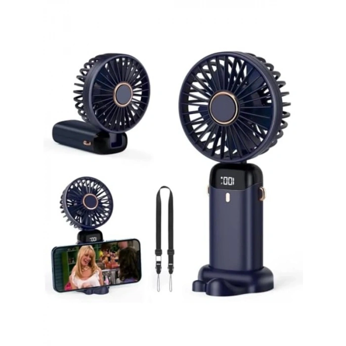 Mini Vantilatör, Şarjlı ve Taşınabilir, Ergonomik Tasarım