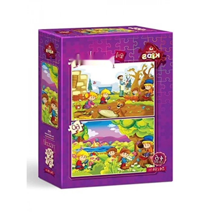 Minik Botanikçiler İçin 35 + 60 Parça Çocuk Puzzle