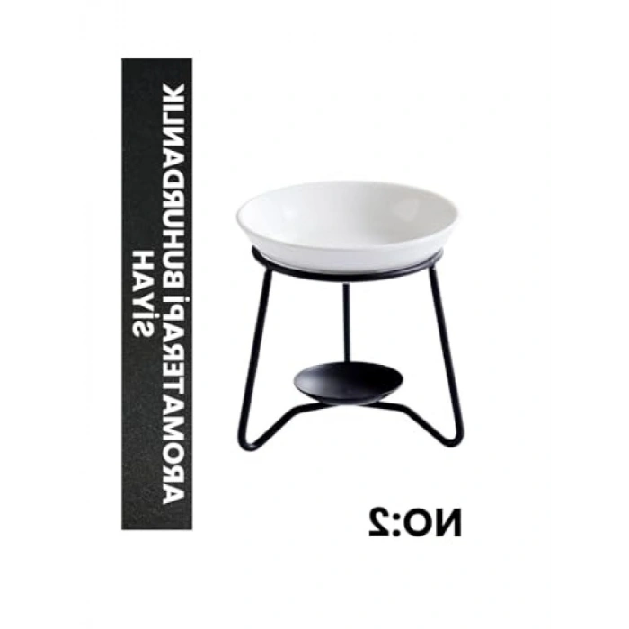 Minimal Tasarımlı Siyah Aromaterapi Buhurdanlık