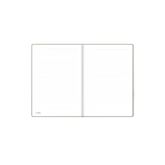 Minimalist Çizgili Defter, Vizon Renk, 17x24 cm