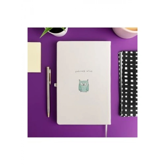 Minimalist Çizgili Not Defteri - 13x21 cm, 100 Yaprak