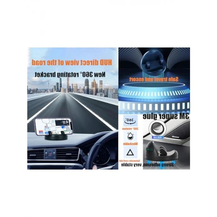 Minimalist Tasarımlı Araç Cep Telefonu Tutucu, Gösterge Paneli Montajı İçin