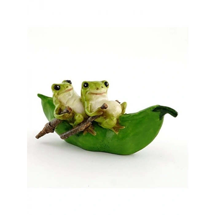 Minyatür Bahçe İçin Kurbağa Figürü
