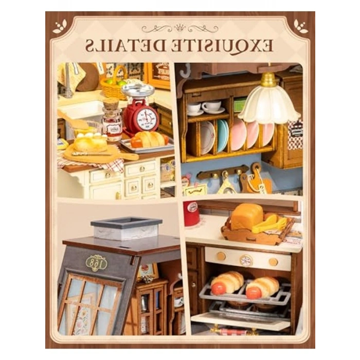 Minyatür Bebek Evi Pişirme Mutfağı Yapım Seti