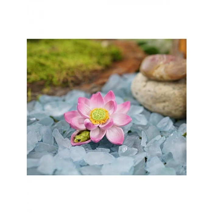 Minyatür Teraryum için Sevimli Mini Kurbağa Heykelciği