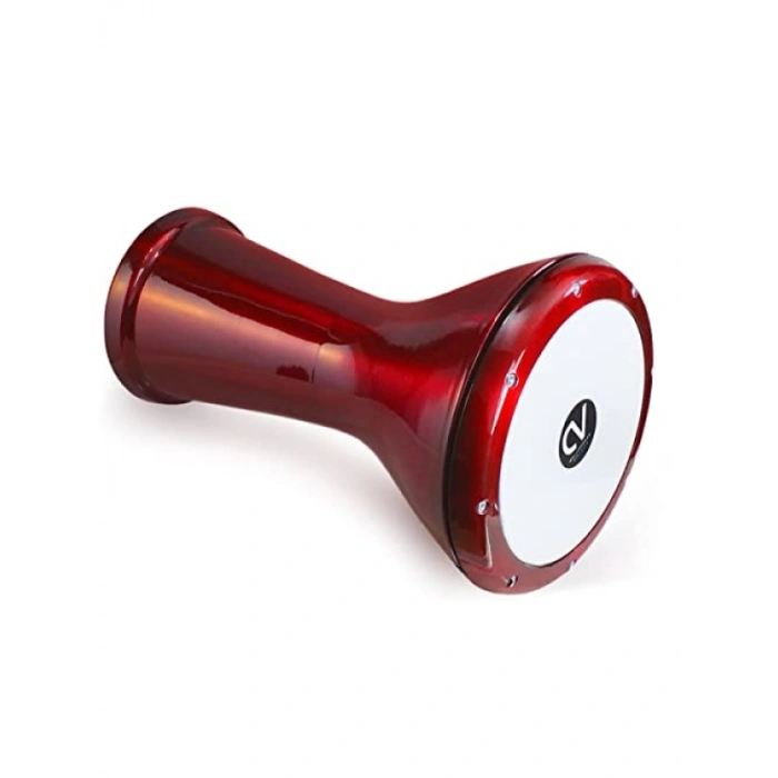 Mısır Darbuka, 22 cm Çapında ve Kırmızı Renk