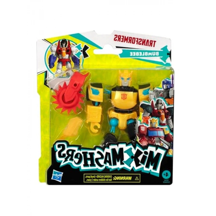 MixMashers Bumblebee Özel Karıştır ve Eşleştir Aksiyon Figürü ve Aksesuarları, 12 cm Ölçekli (12 cm) 4 Yaş ve Üzeri Çocuklar için Robot Oyuncakları