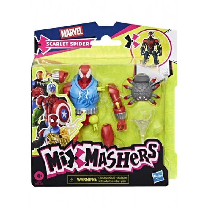 Mixmashers Marvel Scarlet Spider Spider-Man Karıştır ve Eşleştir Aksiyon Figürü