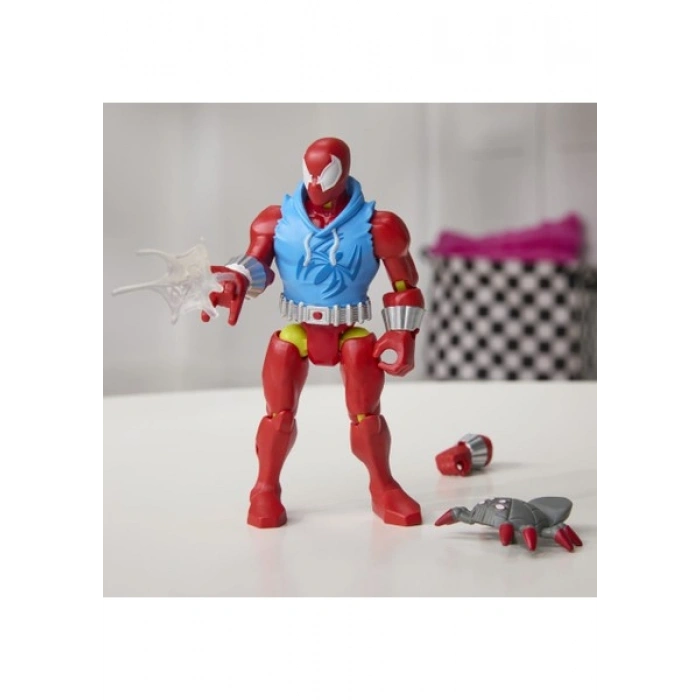 Mixmashers Marvel Scarlet Spider Spider-Man Karıştır ve Eşleştir Aksiyon Figürü