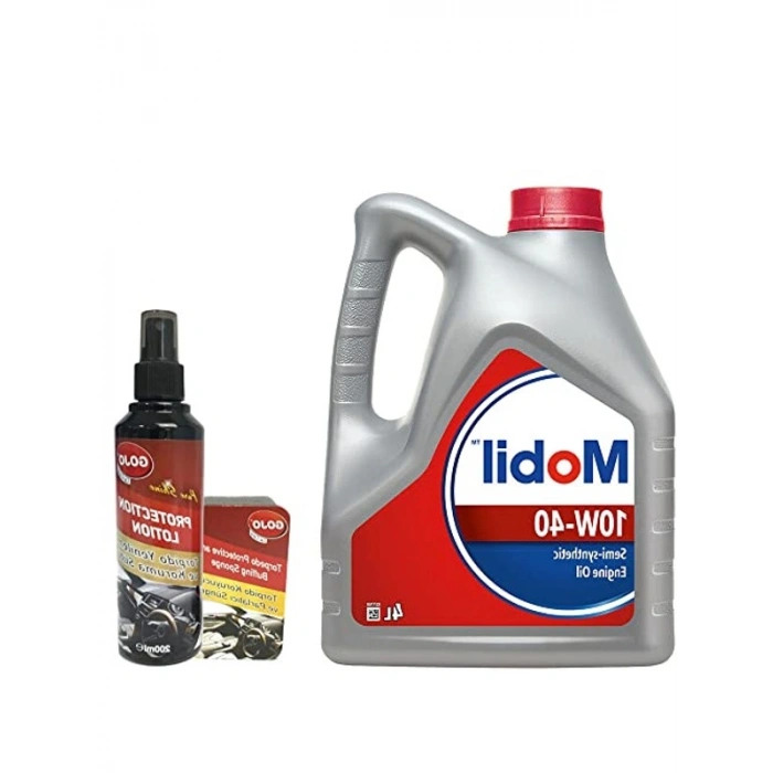 Mobil 10W40 Motor Yağı 4 L + 00117 Gojo Araç Bakım Seti