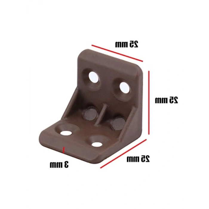 Mobilya Dolap Köşe Bağlantı Elemanı - 25x25x25 mm (10 ADET)
