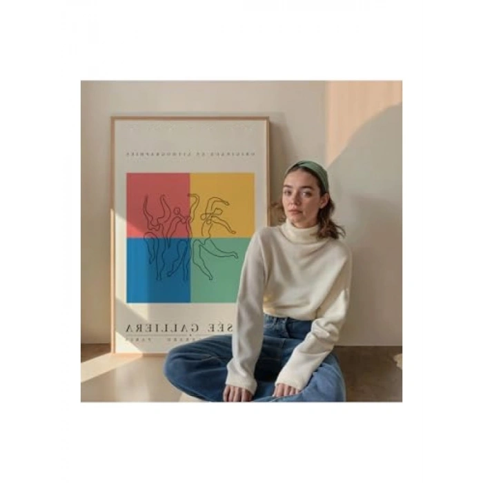 Modern Çerçevesiz Picasso Poster, 30 x 40 cm, Yüksek Kalite