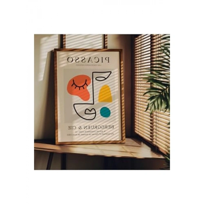 Modern Dekoratif Çerçevesiz Poster, Picasso Temalı, 40 x 50 cm