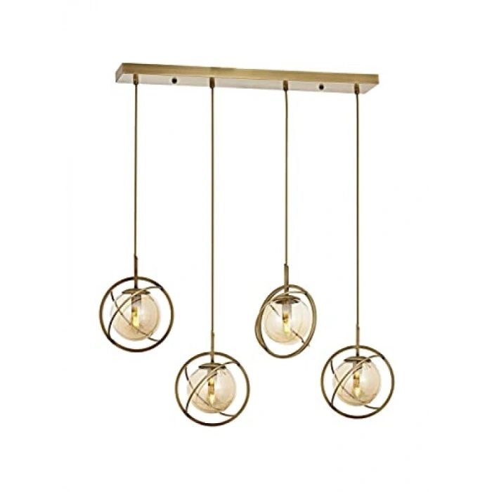 Modern E14 Metal Cam Avize - 80x22 cm