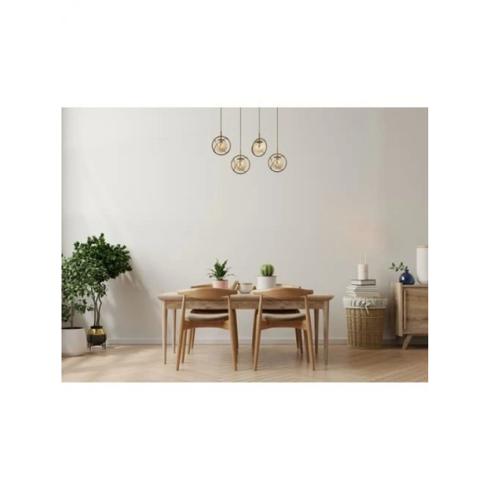 Modern E14 Metal Cam Avize - 80x22 cm