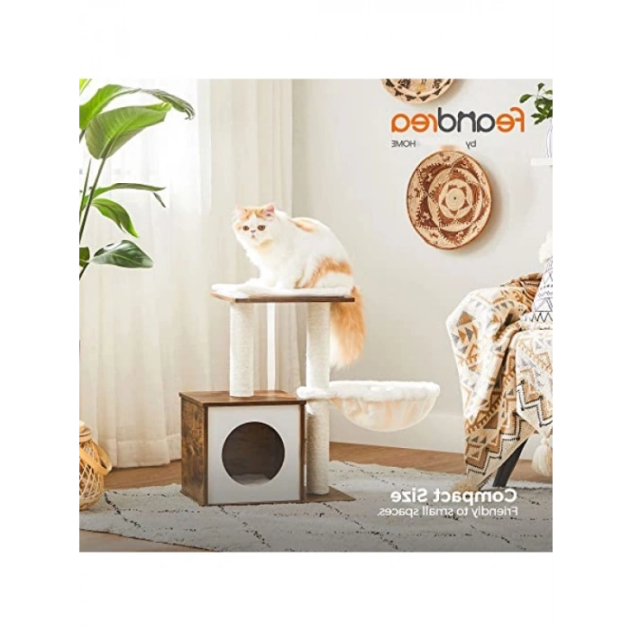 Modern Kedi Ağacı - Tırmalama Direkli Tasarım