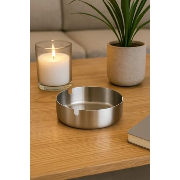 Modern Metal Küllük - Gümüş Renk