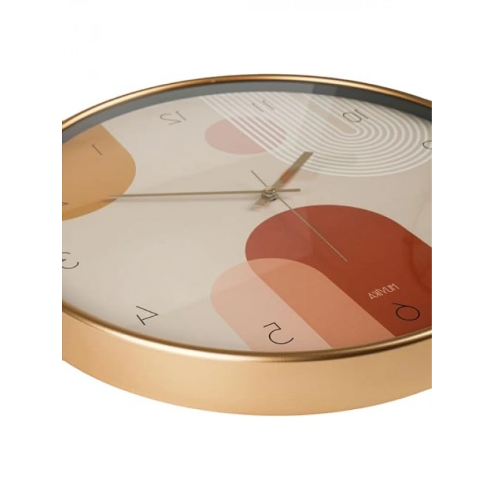 Modern Sessiz Mekanizmalı Duvar Saati - Cam Ön Yüzey