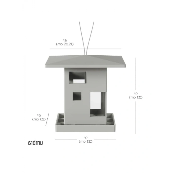 Modern Tasarımlı Asma Kuş Yemliği - Bird Cafe