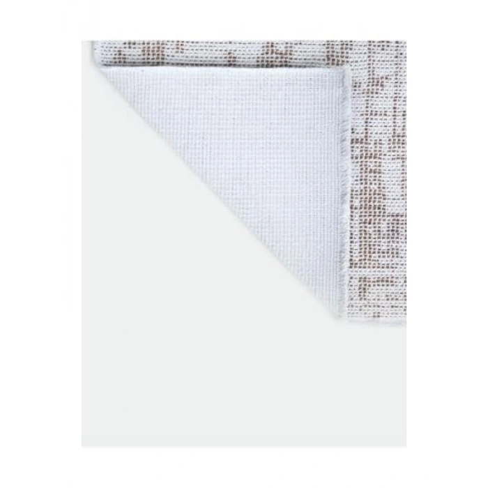 Modern Tasarımlı Kahve Renkli Dokuma Kilim