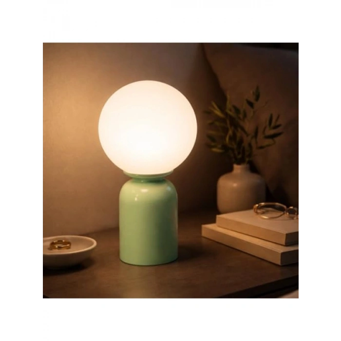 Modern Tasarımlı Mint Yeşili Masa Lambası - 30 cm