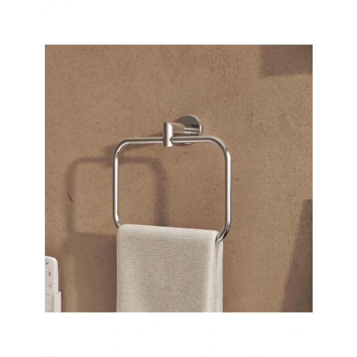 Modern Tasarımlı Yuvarlak Krom Havluluk