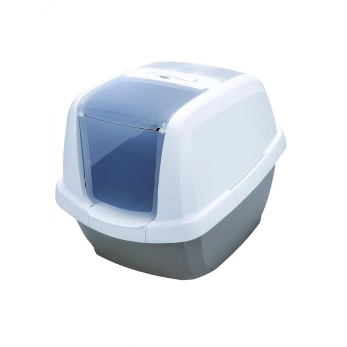 Modern Üstü Açılabilen Kapalı Kedi Tuvaleti - Gri