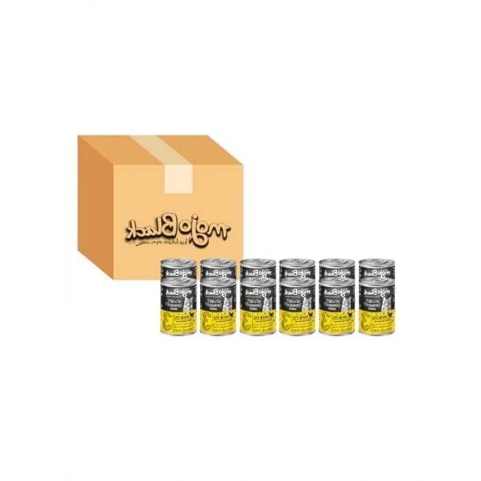 Mojo Black No:3 Tahılsız (400gr) Tavuk Etli Yetişkin Kedi Konservesi 12Lİ