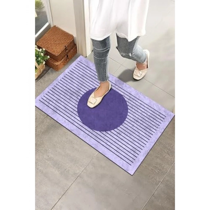 MONNHEIN Kapı Önü Paspası - Modern ve Şık Kapı Paspası | Ev, Ofis ve Dış Mekân Kullanımı İçin (Lavender Harmony)