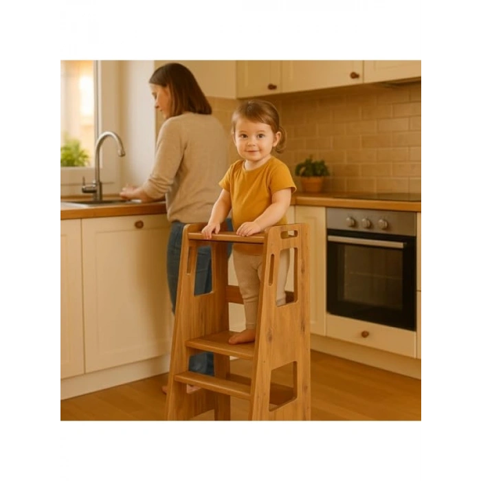 Montessori Çocuk Öğrenme Kulesi, 18mm MDF