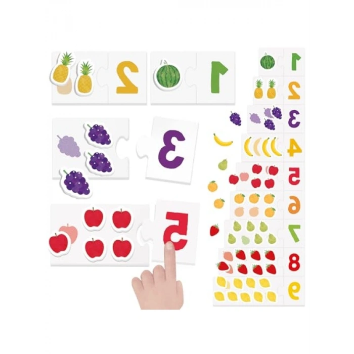 Montessori Tactile Sayılar Oyunu (3-6 Yaş)