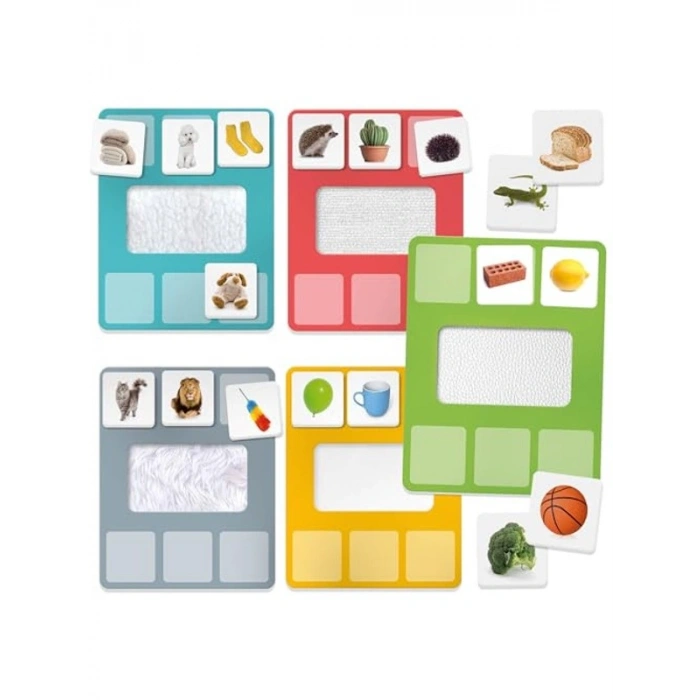 Montessori Temalı My First Tactile Library Eğitici Kitap Seti, 2-4 Yaş