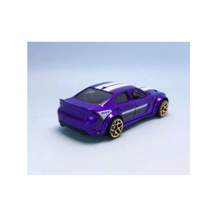 Mor Metalik Oyuncak Araba - 20 Dodge Charger Hellcat