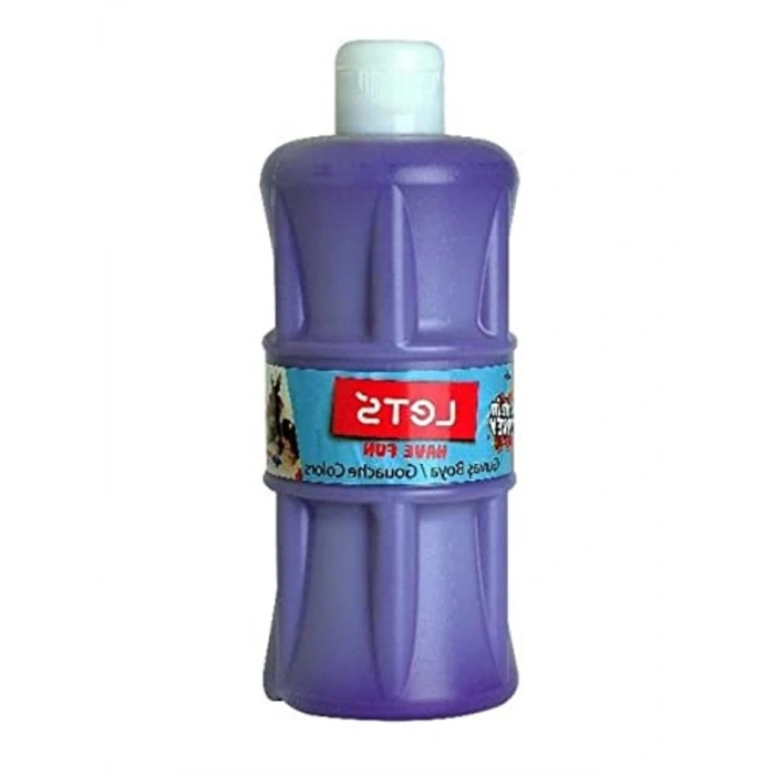 Mor Renkli 500 ml Guvaş Boya, Sanat Projeleri için Uygun