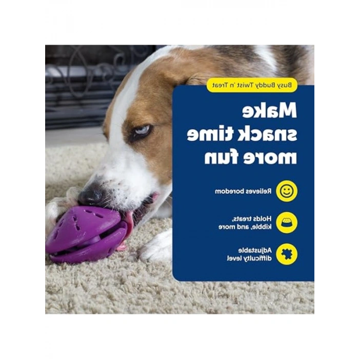 Mor Renkli Dağıtıcı Köpek Oyuncağı, Medium Boy