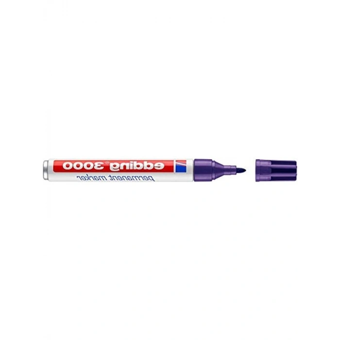 Mor Renkli Permanent Markör, Yuvarlak Uç ile 1,5-3 mm
