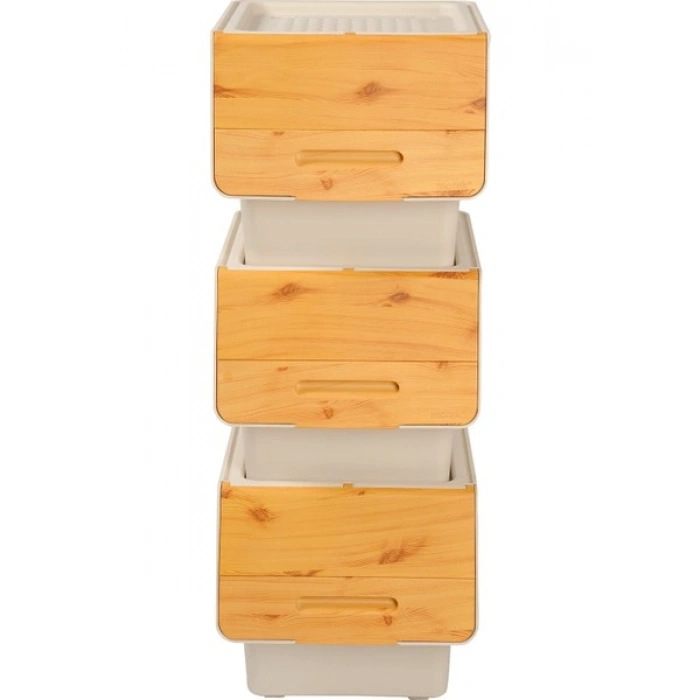 Motek Bambu Kapak Çok Amaçlı Tekerlekli Banyo Düzenleyicisi 12X3 Lt