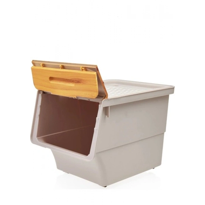 Motek Bambu Kapak Çok Amaçlı Tekerlekli Banyo Düzenleyicisi 12X3 Lt