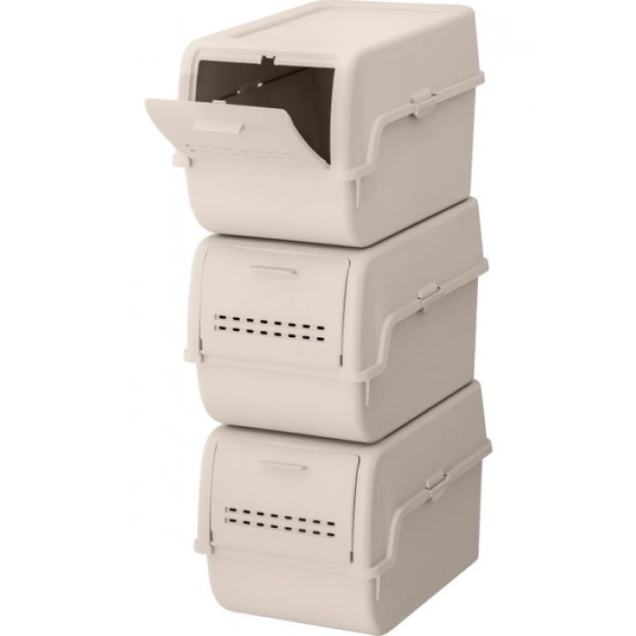 Motek S Box Organızer 2 Li 8 Lt Krem